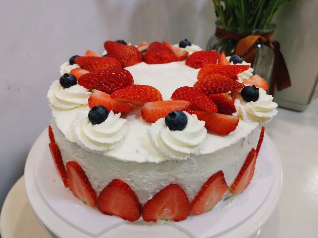 步骤最全面的戚风蛋糕（八寸）做法，成功率高！