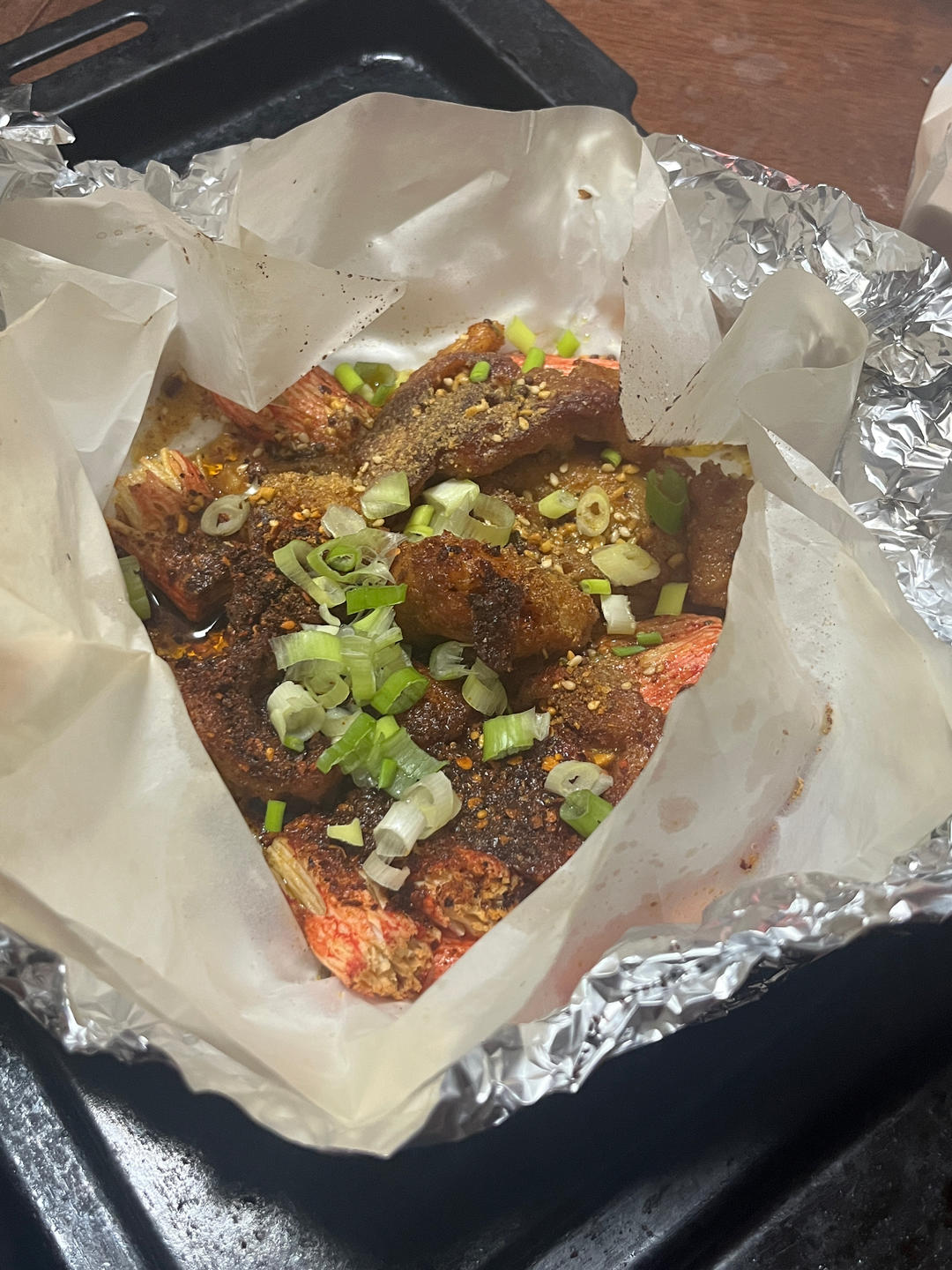 邪修版炸串（烤箱版）（不用洗碗版）（有手就行会折纸就行版）