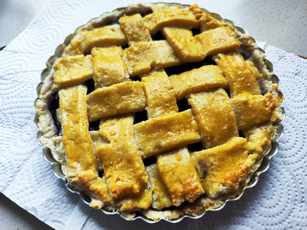 经典蓝莓派🫐Classic Blueberry pie
