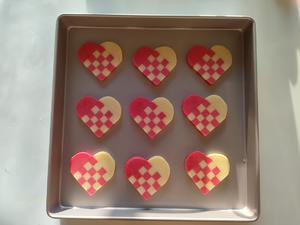 情人节限定✔红心格子饼干的做法 步骤15