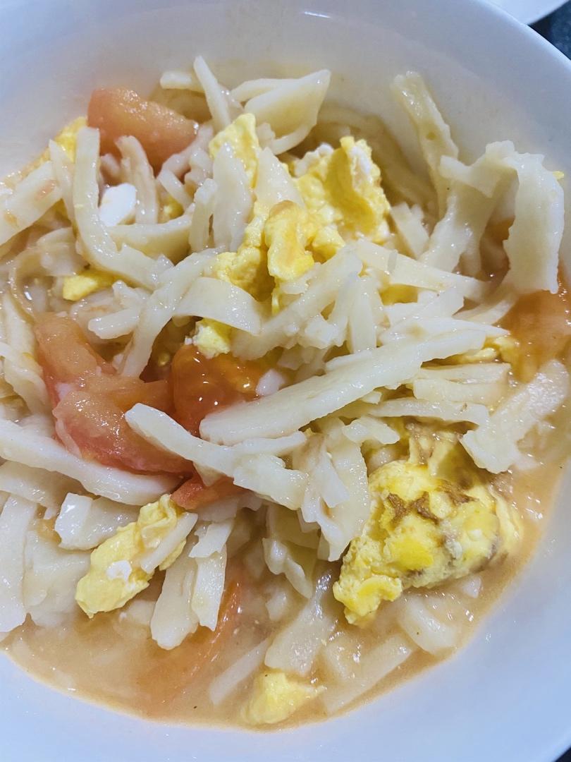 西红柿鸡蛋烩饼