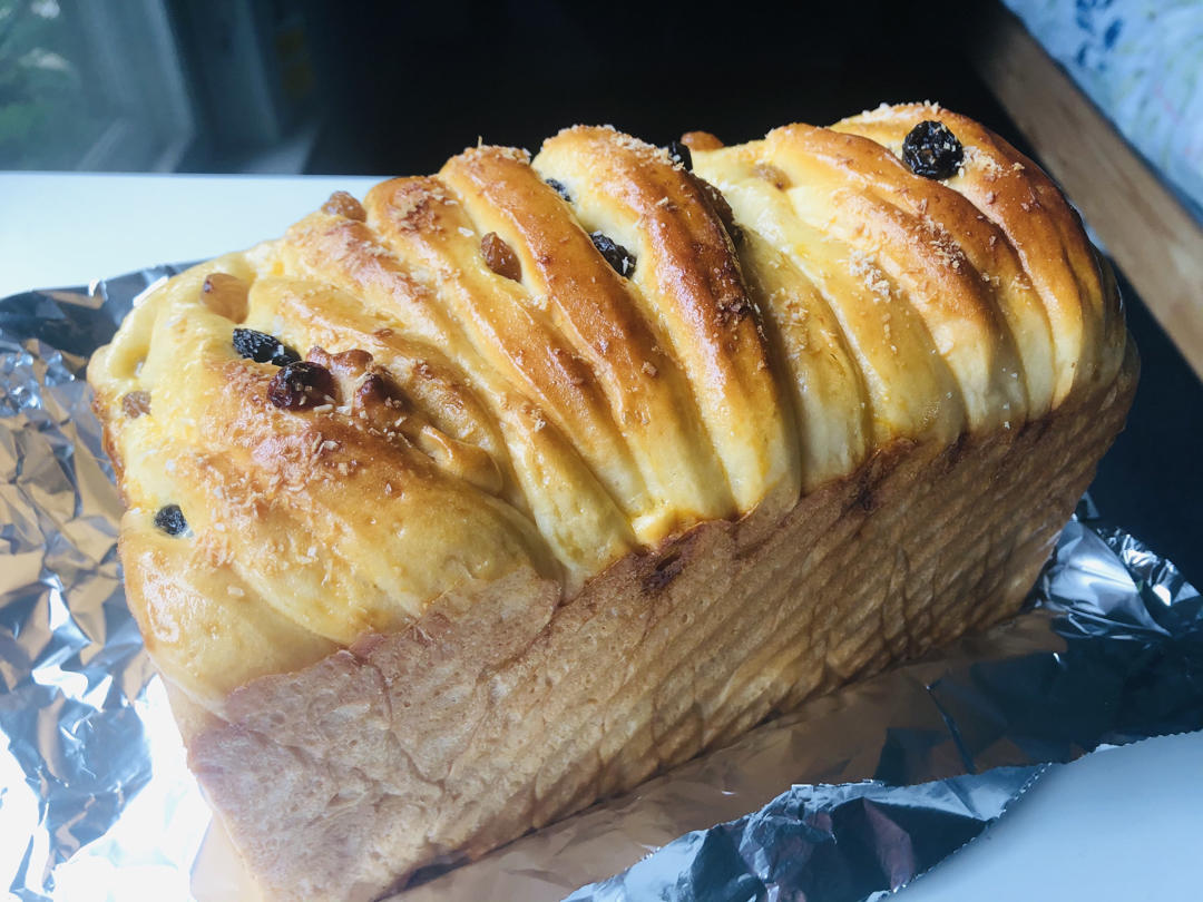手撕蔓越莓炼乳吐司