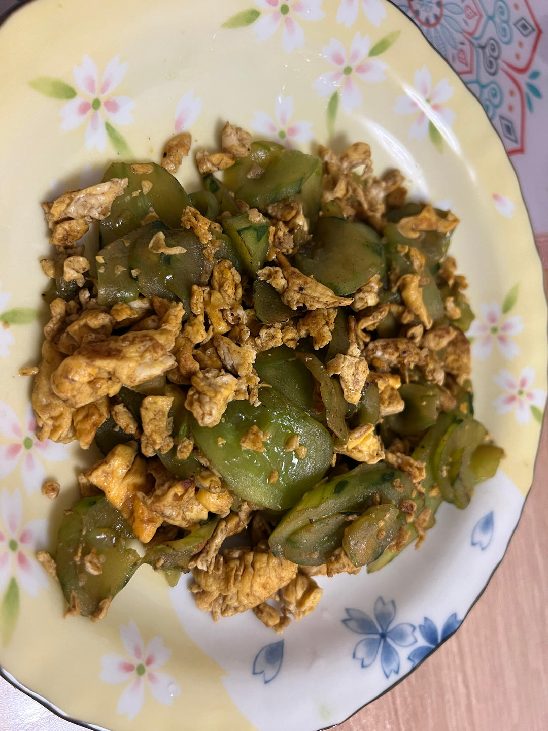 鸡蛋炒黄瓜片