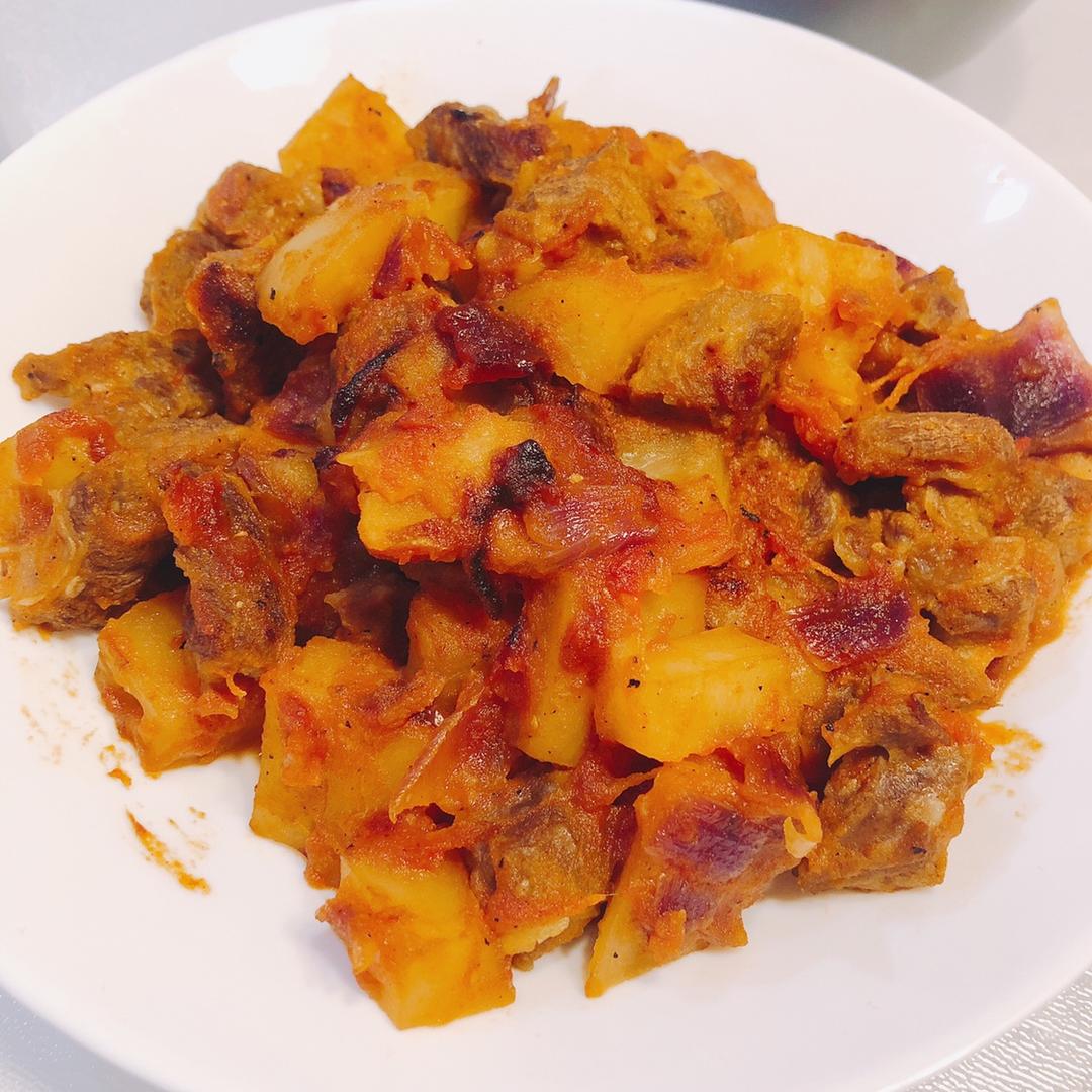 番茄土豆炖牛腩