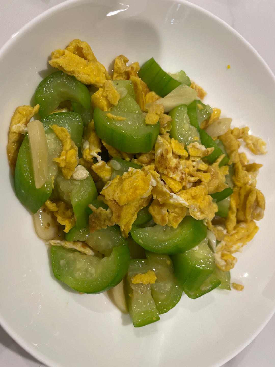 简单快手，五分钟搞定的丝瓜炒蛋