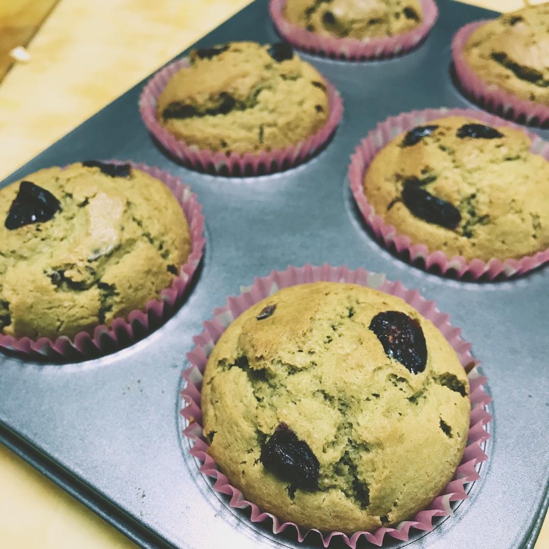 抹茶红豆玛芬