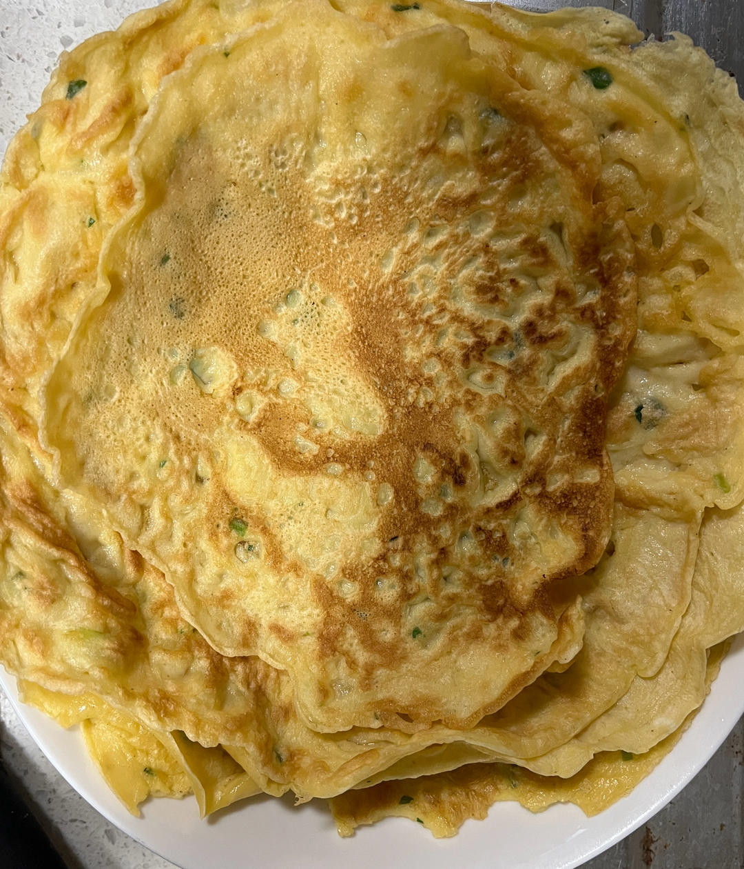 超级嫩的鸡蛋葱花饼