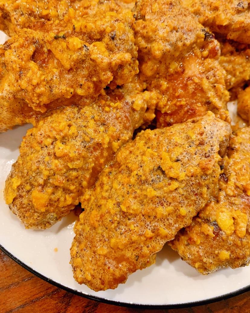金灿灿咸蛋黄焗鸡翅