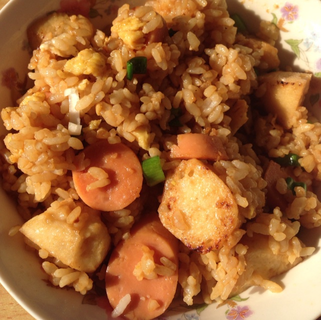 鱼丸炒饭