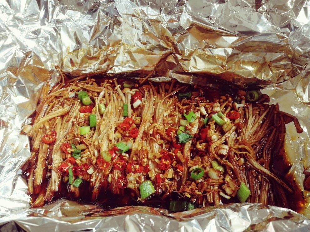 烤箱烤金针菇