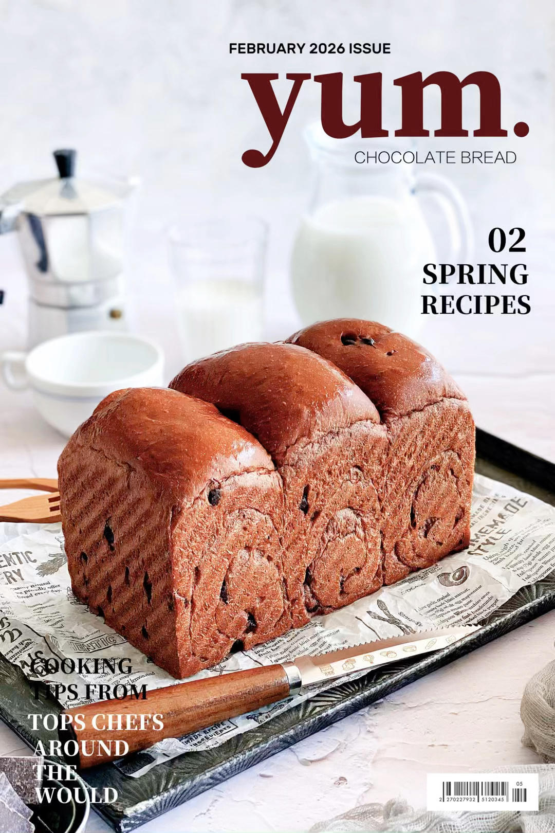 可可星人狂喜——巧克力淡奶油吐司