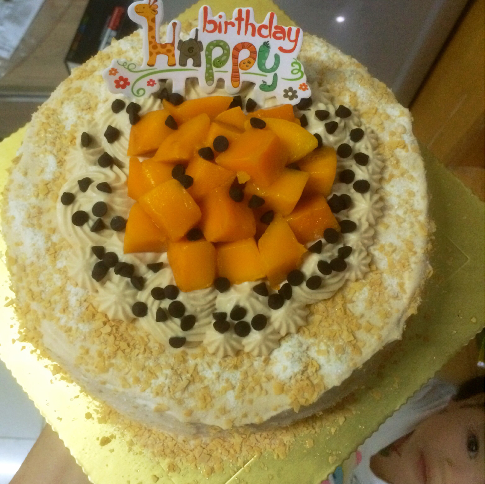 8寸焦糖奶油草莓裸蛋糕