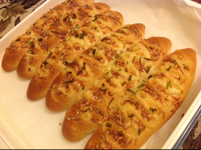 香葱芝士面包条