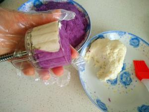 低脂山药紫薯糕的做法 步骤5