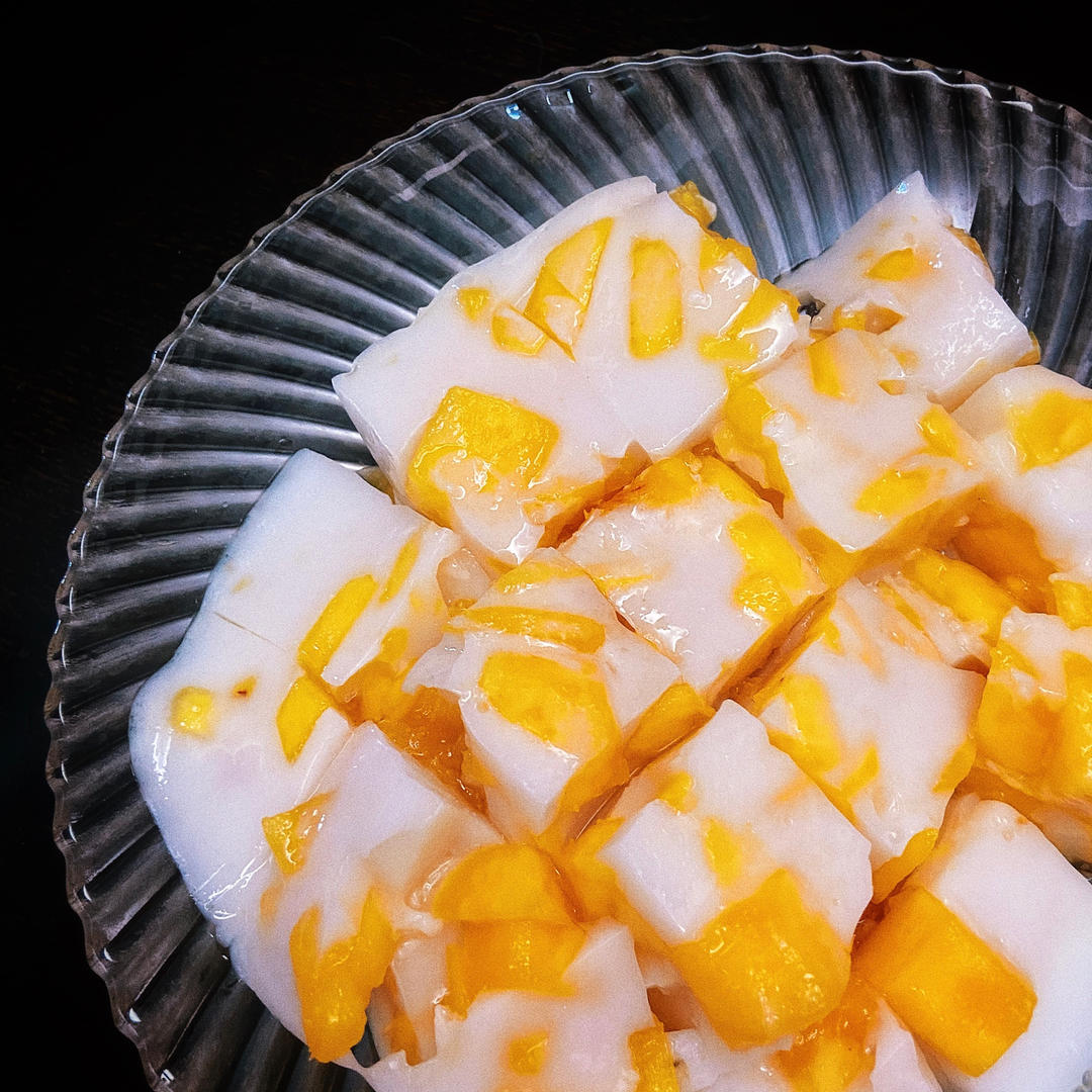 crazylady做的芒果奶冻白凉粉版