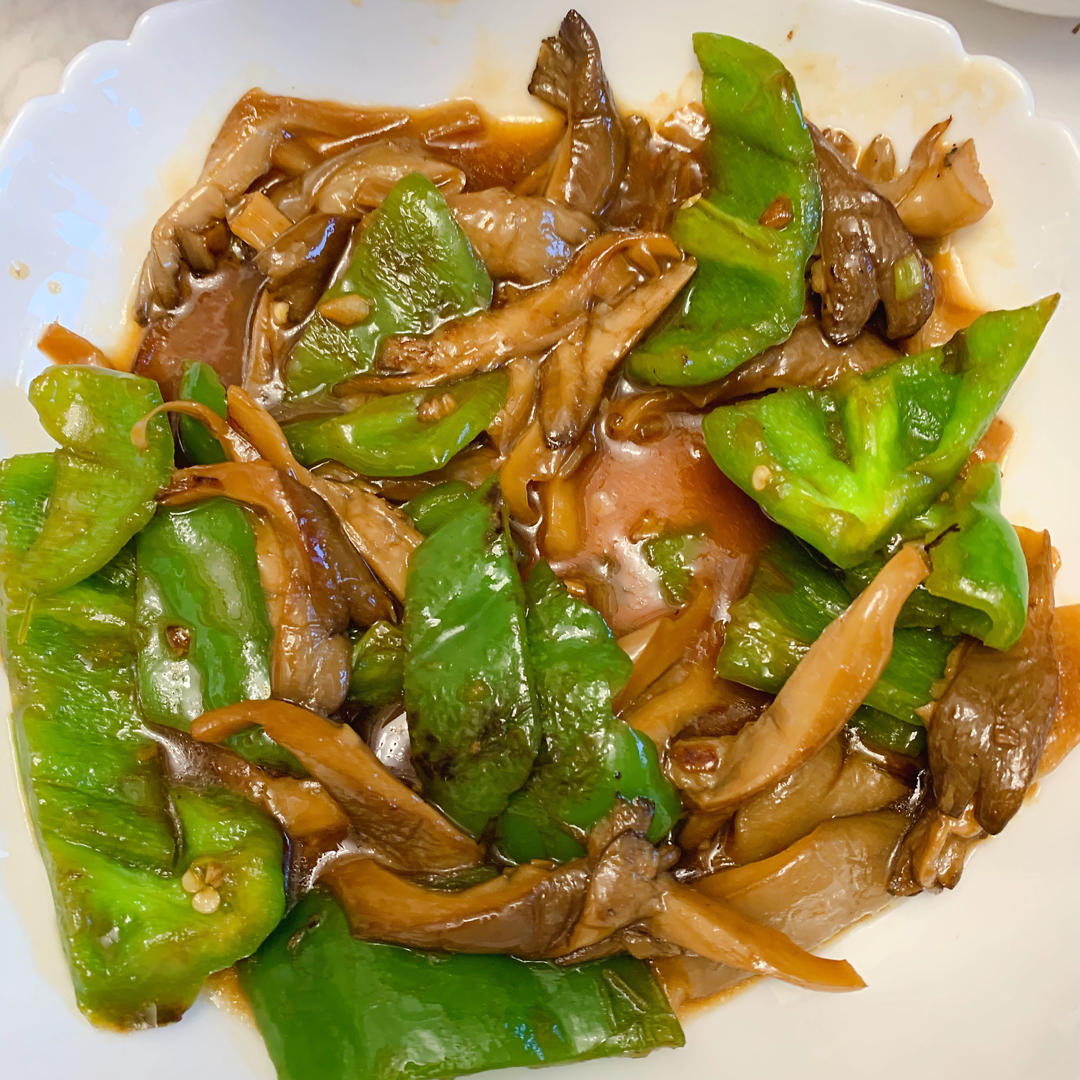 蚝油鲜蘑炒肉片
