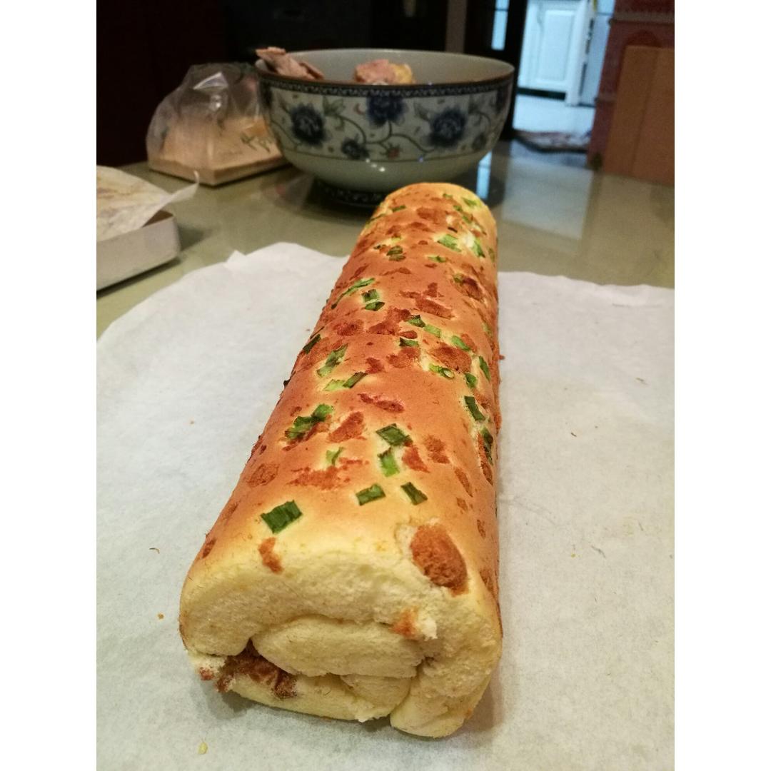 香葱肉松蛋糕卷