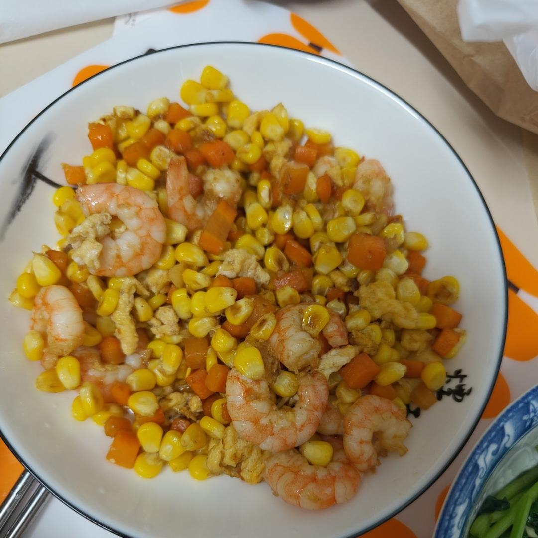 胡萝卜虾仁鸡蛋