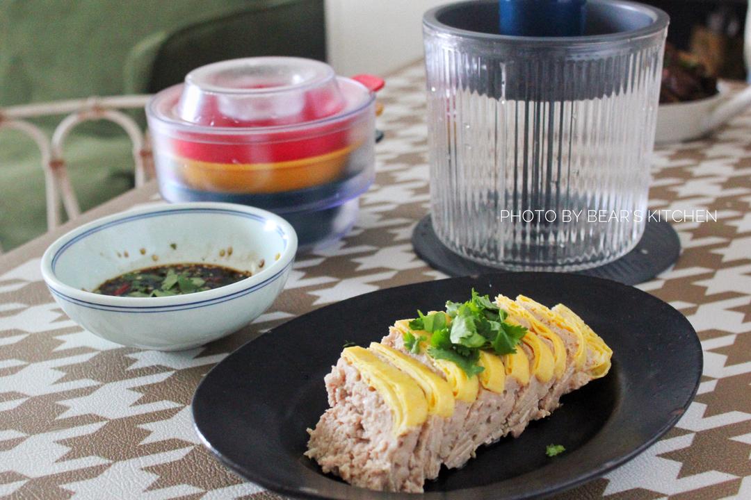 东菱百味佐料机--鸡蛋肉饼的做法