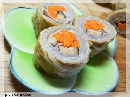 白菜猪肉香菇卷儿的做法