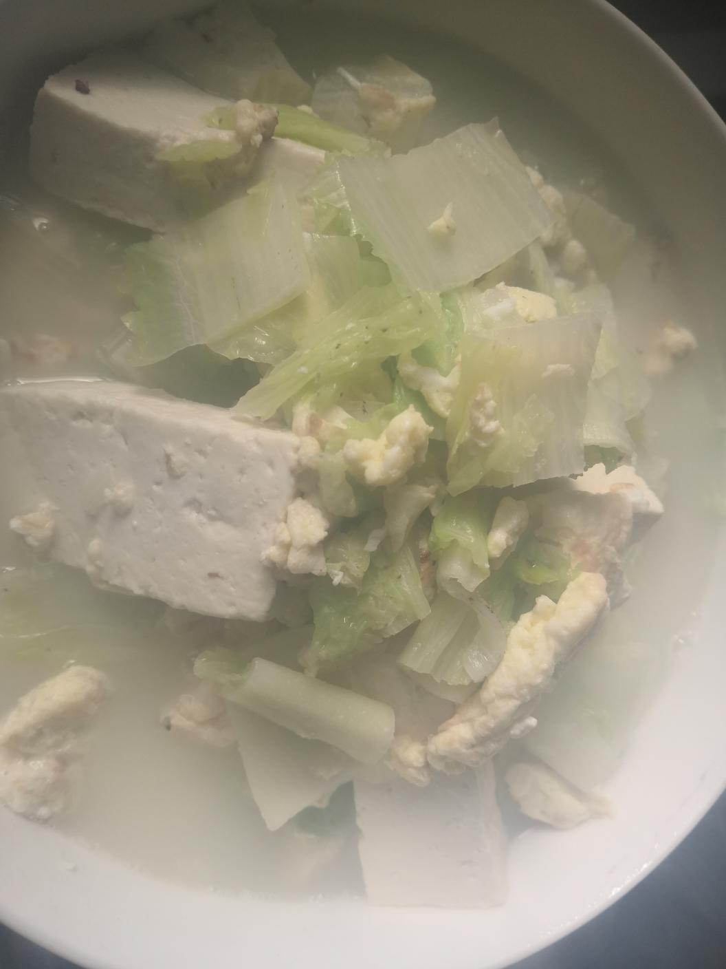 白菜豆腐汤