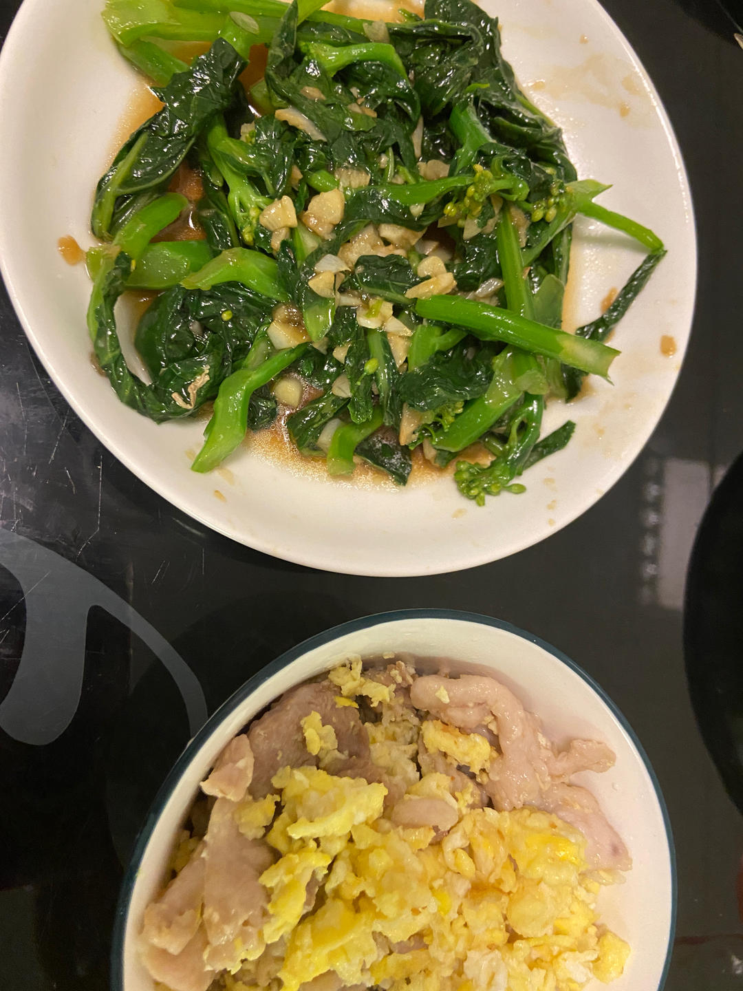 蚝油芥蓝，改刀后的比不改刀好吃百倍