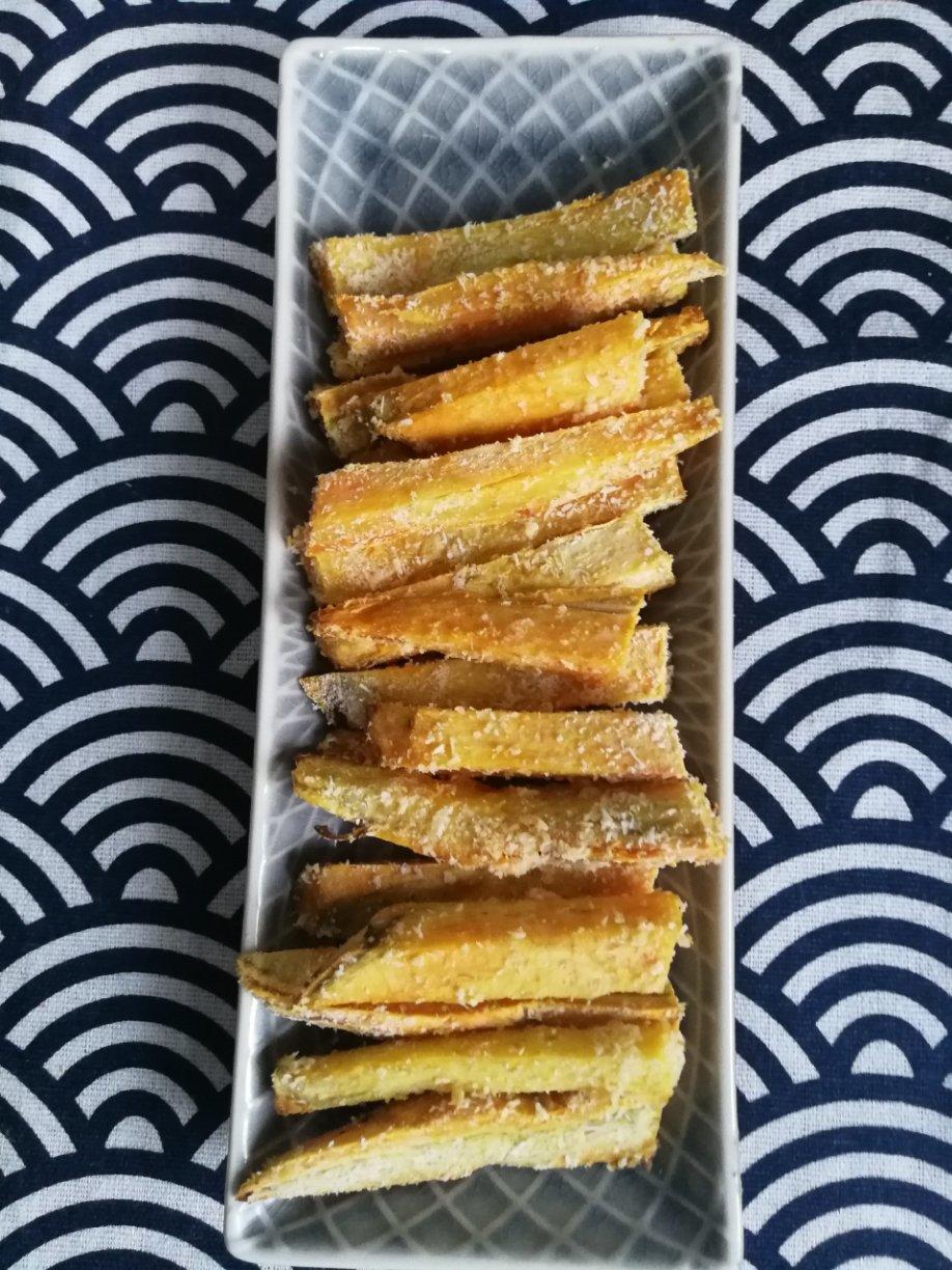 椰蓉烤红薯条（健康夜宵）