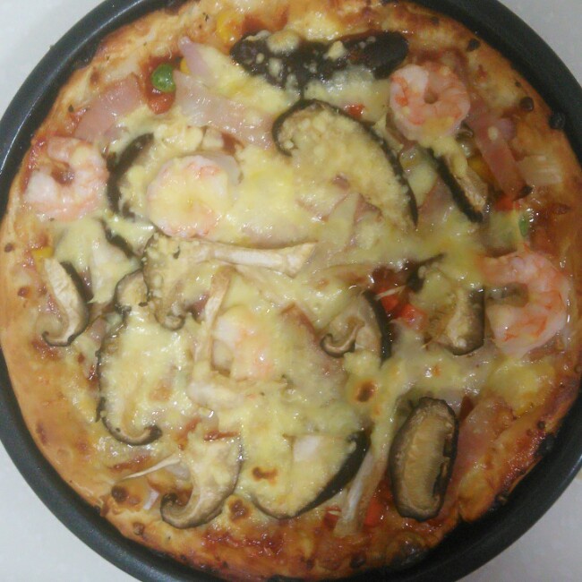 鲜虾培根薄披萨—海氏烤箱定制