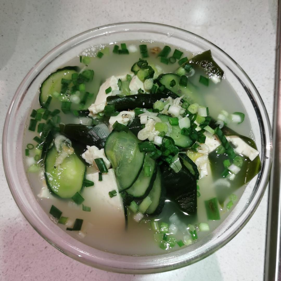 虾米海带豆腐汤