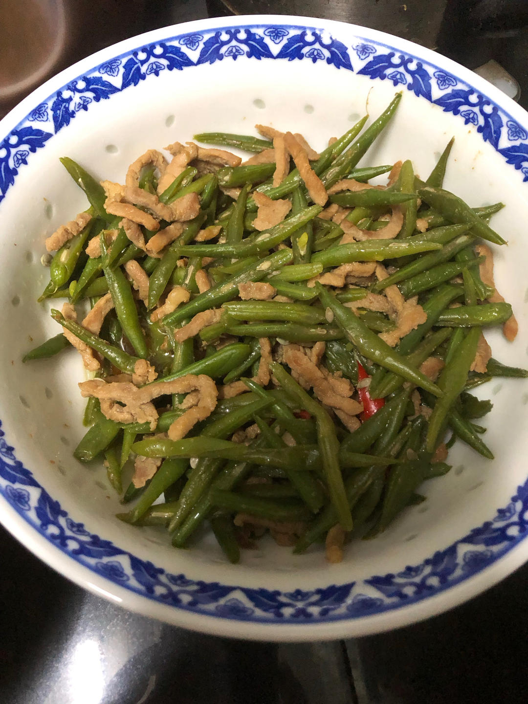 炒肉就得嫩—豆角炒肉（四季豆）