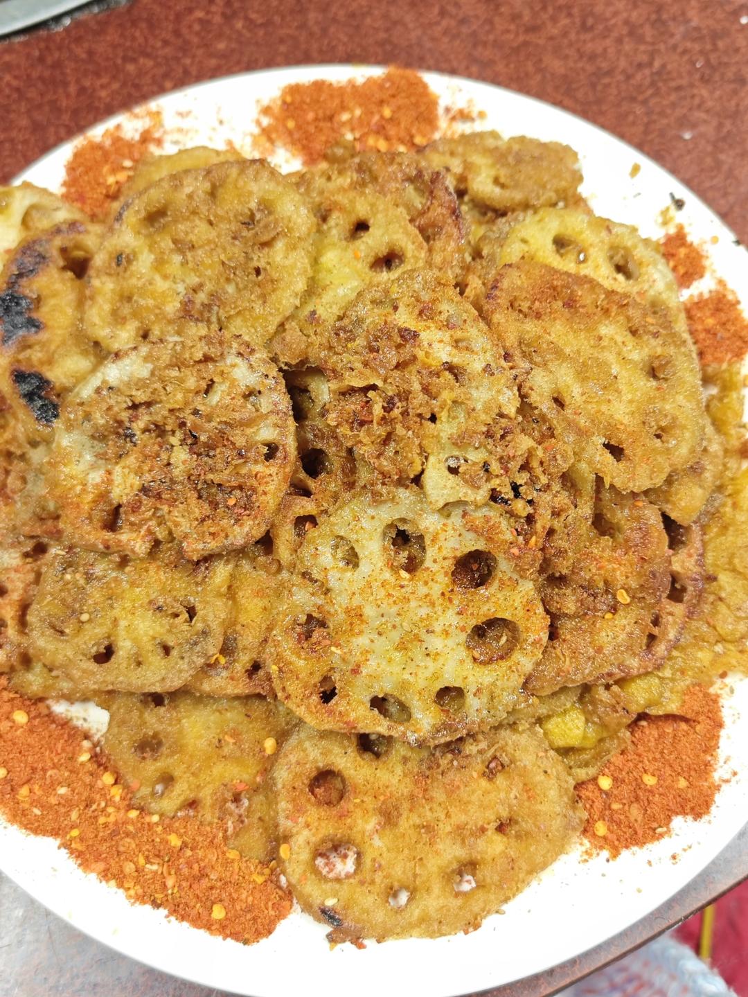 最爱炸物🔥香酥椒盐藕片✨香辣酥脆吃不够❣️