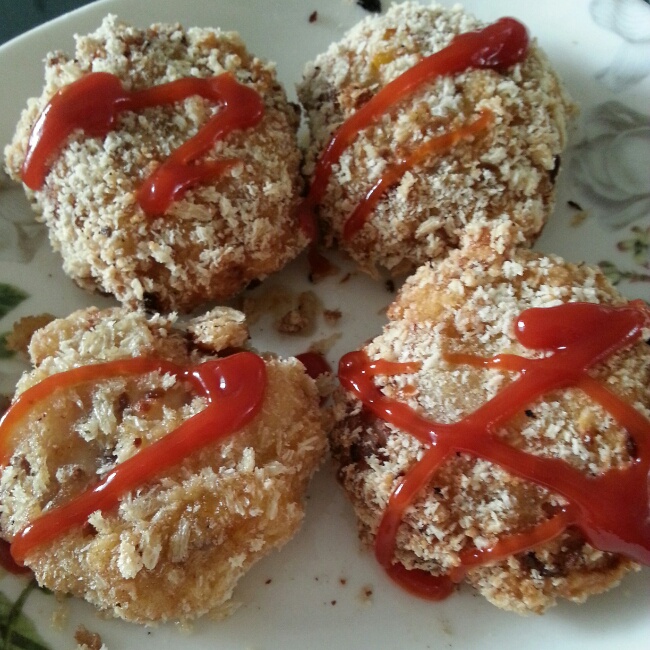 鸡肉可乐饼