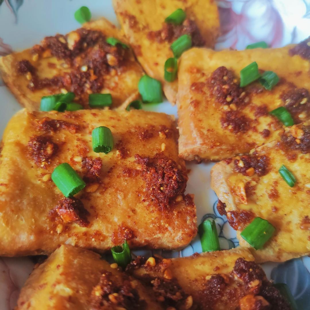 用空气炸锅也能做出这么好吃的铁板豆腐‼️