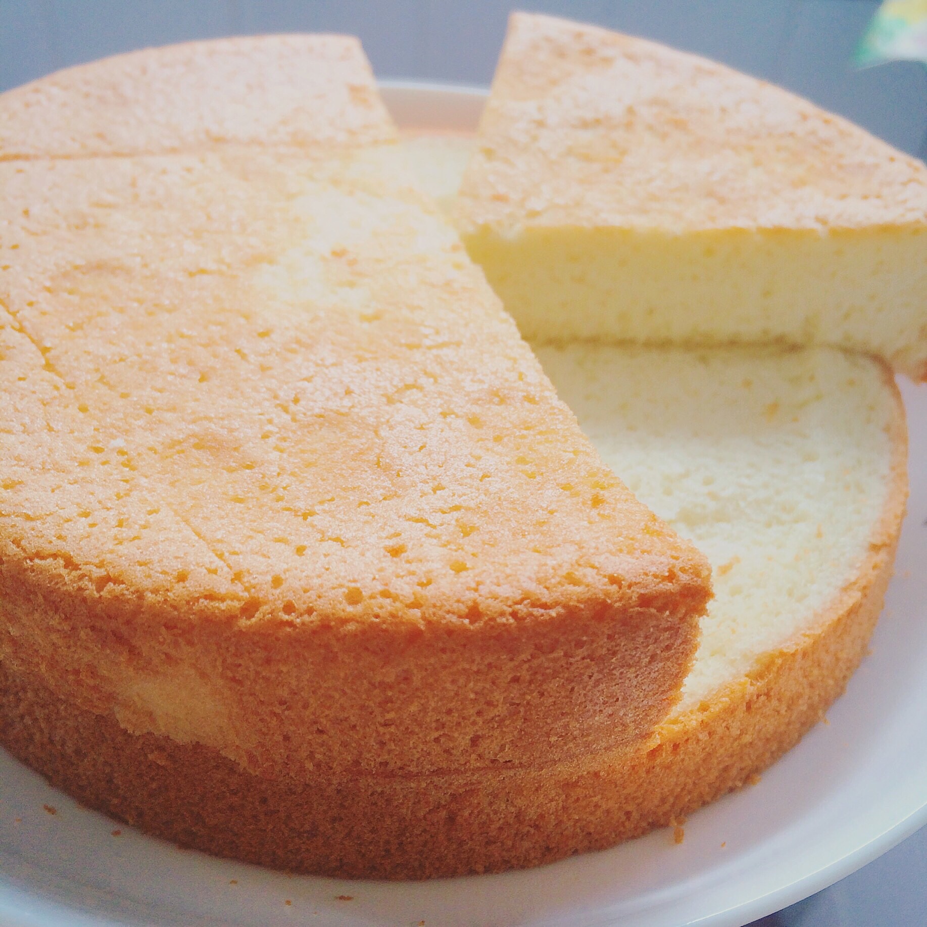 6寸原味戚风蛋糕