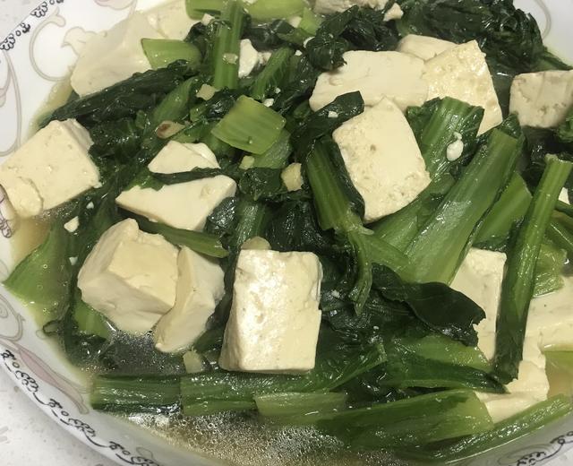 超简单小白菜炖豆腐