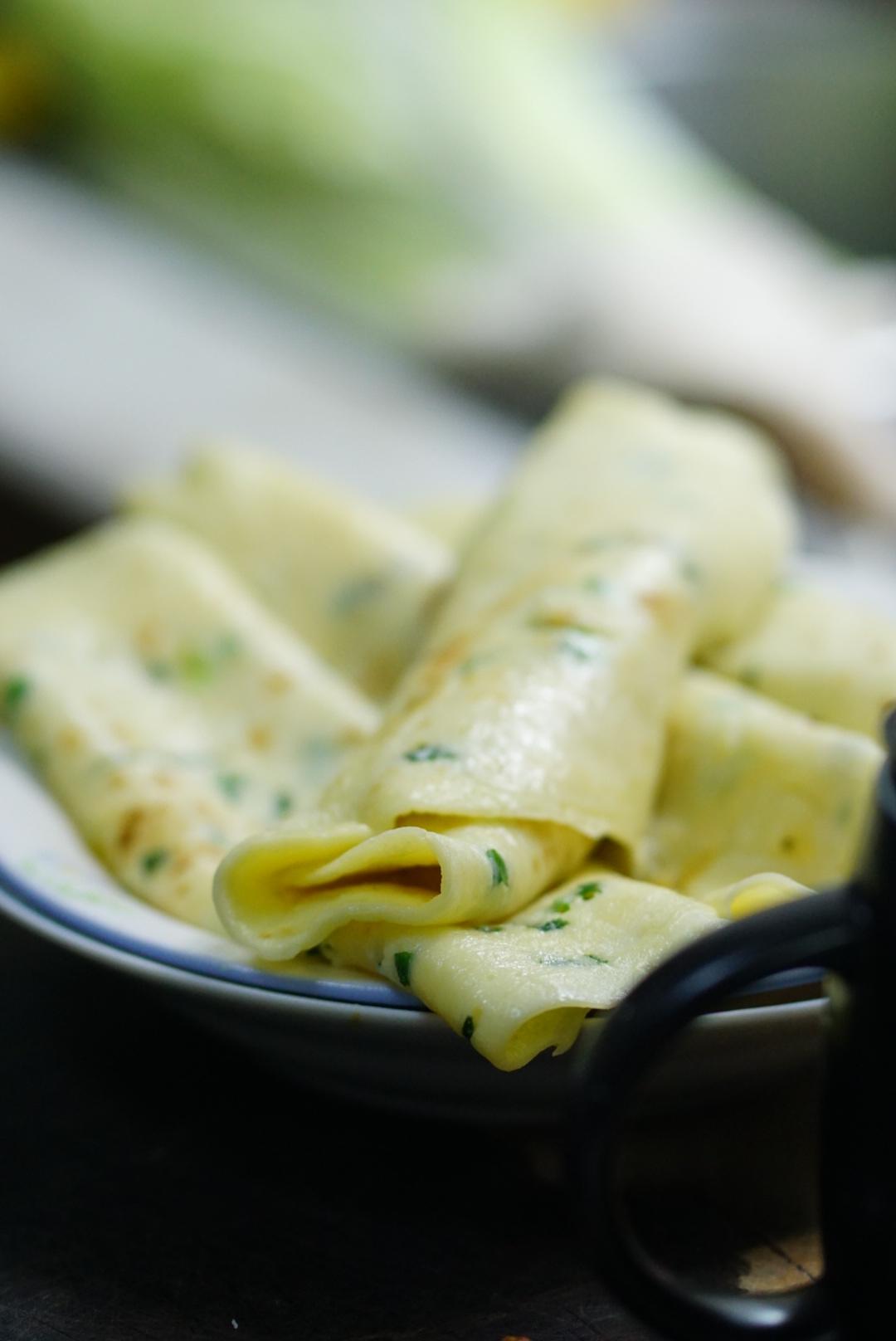 10分钟搞定的鸡蛋葱花烙饼（低粉版）