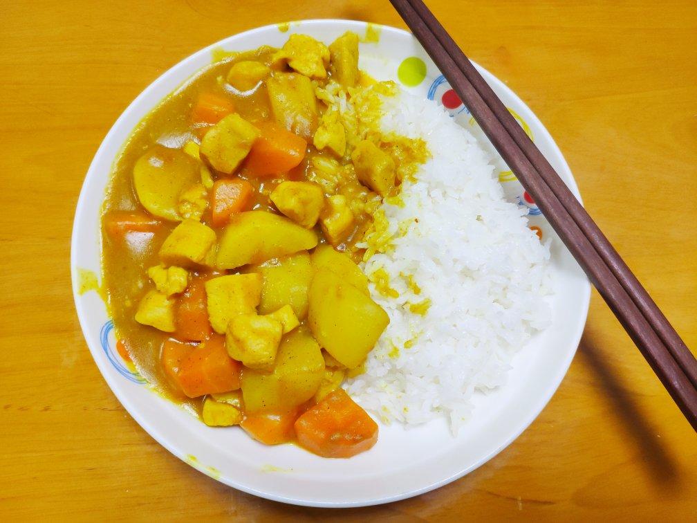 咖喱鸡（鸡胸肉版）