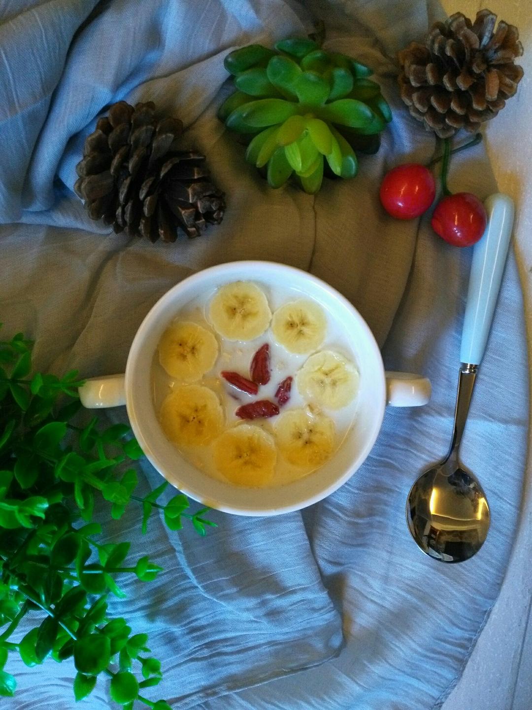 香蕉牛奶粥