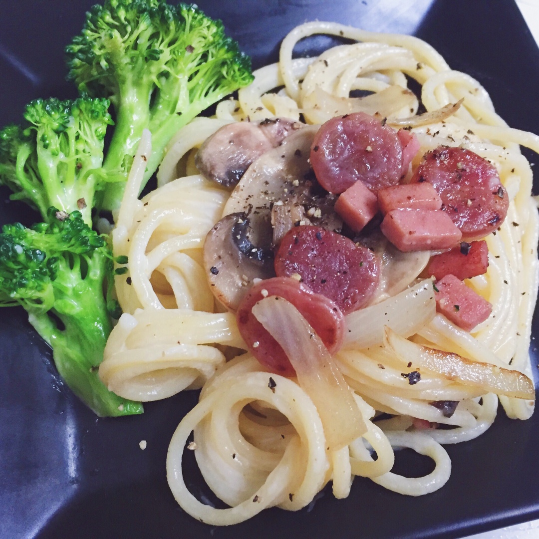 正宗白酱意面做法1