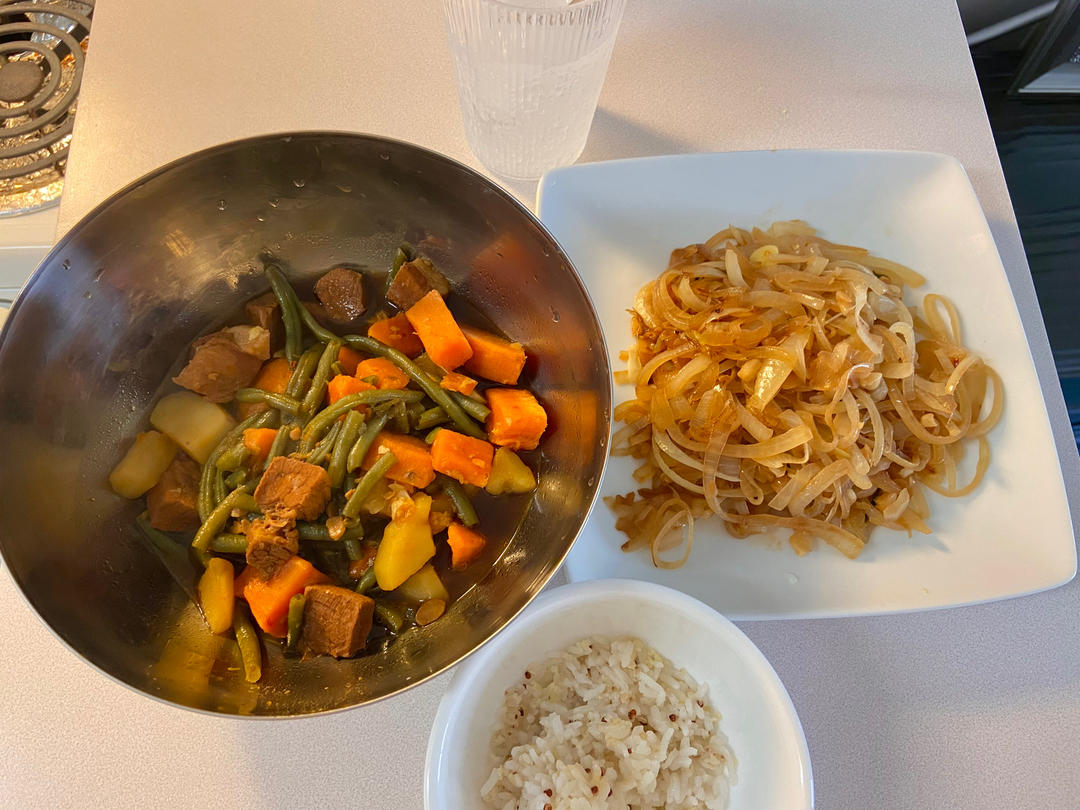 排骨炖土豆豆角