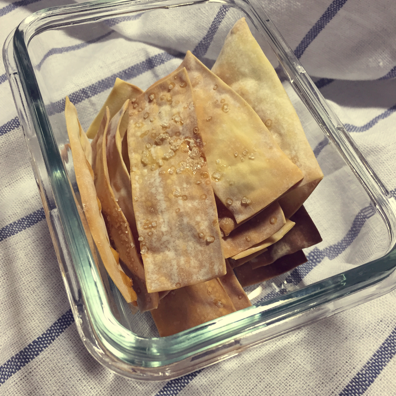 砂糖烤馄饨皮