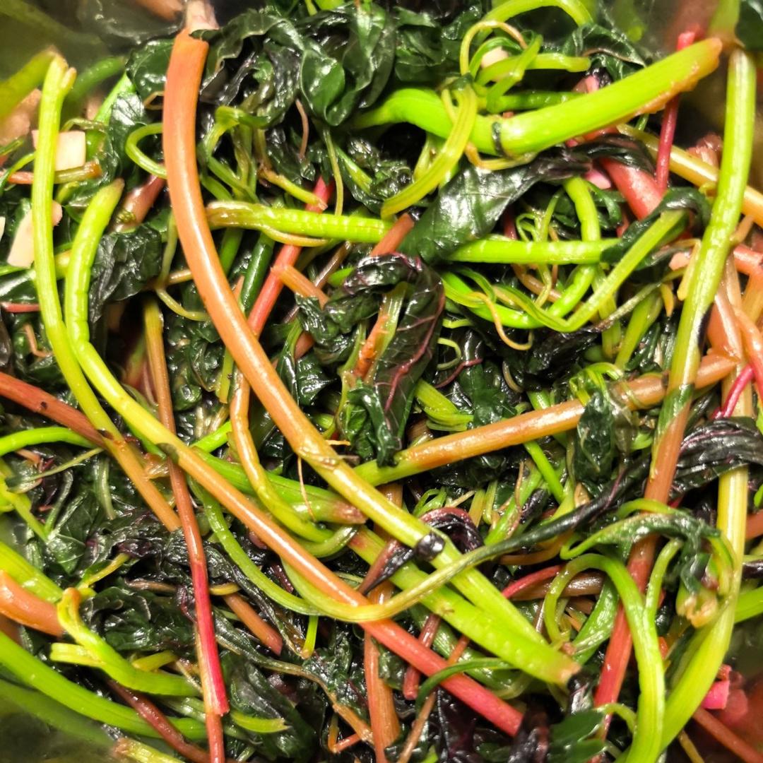 清炒红苋菜（简单菜也有窍门，一看就明白）