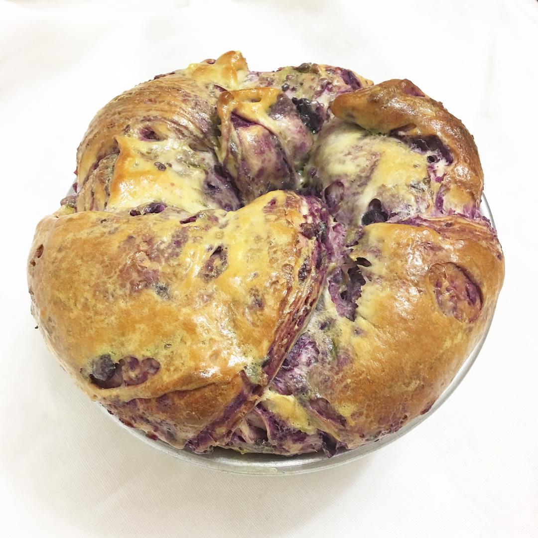 入门级不用揉出膜的手撕紫薯面包无黄油版