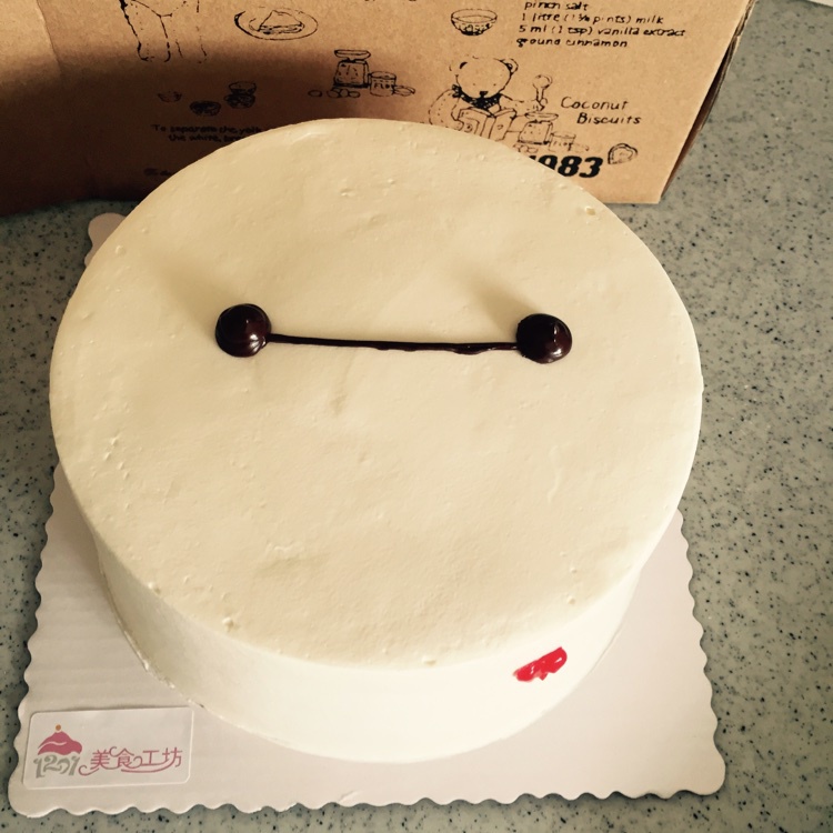 大白杯子蛋糕（大白来陪你过白色情人节）