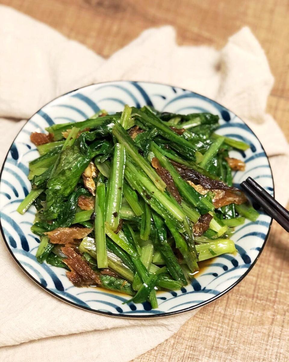 豆豉鲮鱼油麦菜