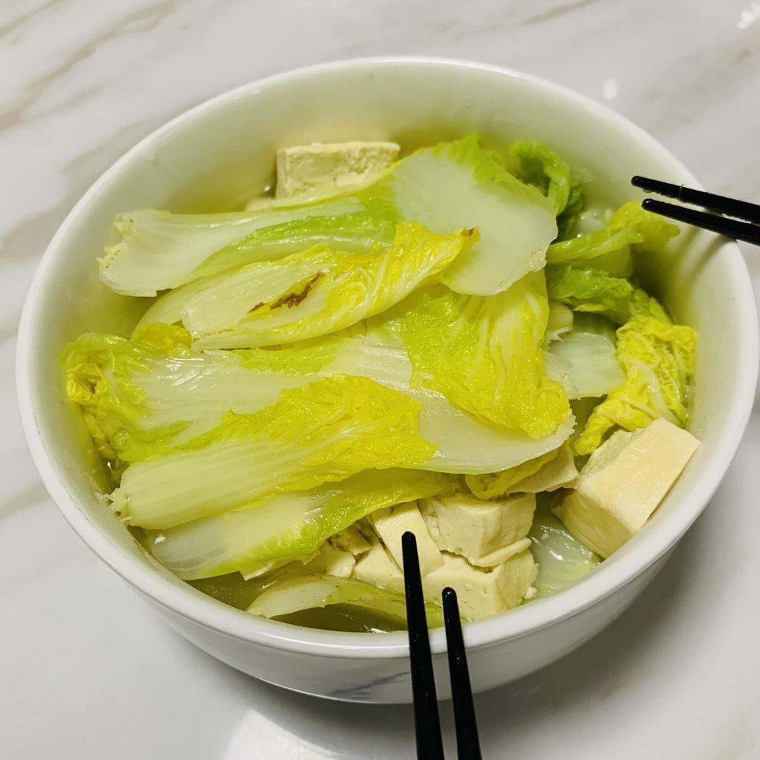 白菜炖冻豆腐