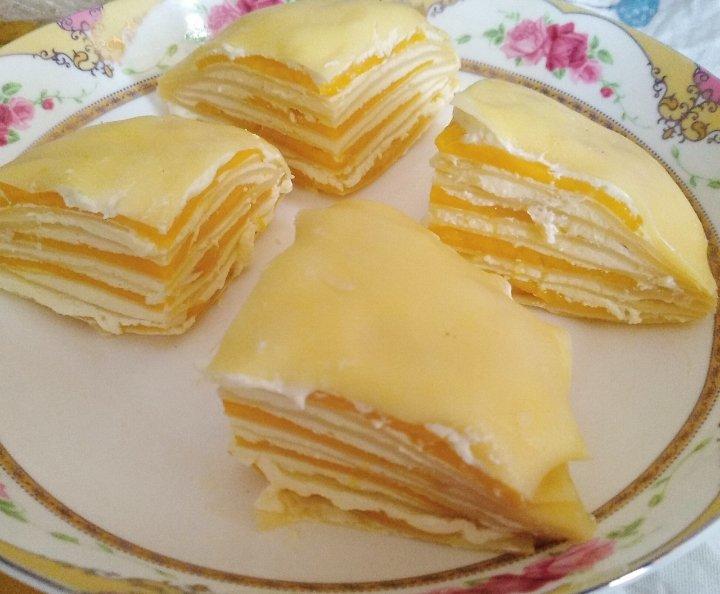 芒果千层蛋糕，100%成功告别煎皮无能