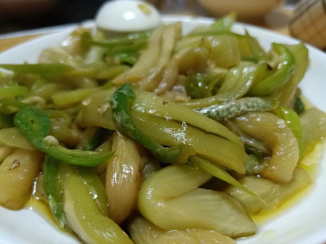 青椒炒茄子