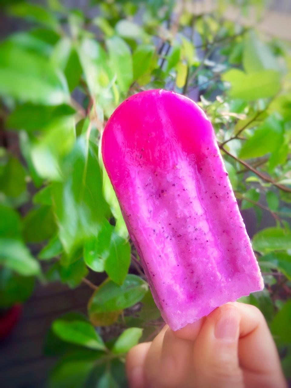 老kk做的火龙果冰棒