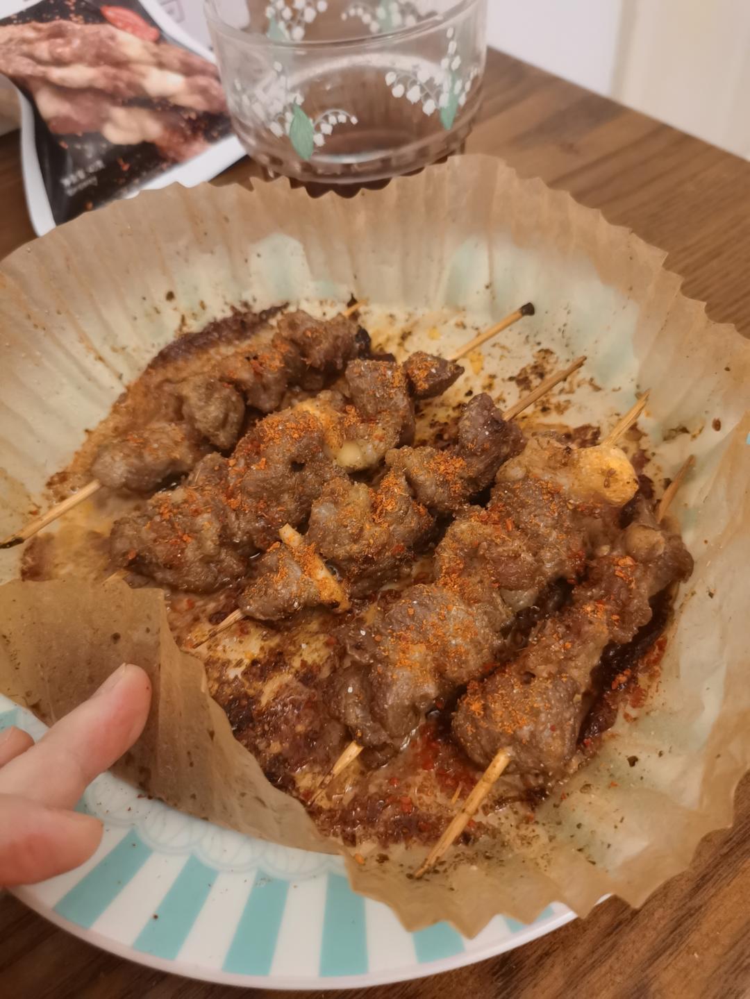 空气炸锅烤羊肉串
